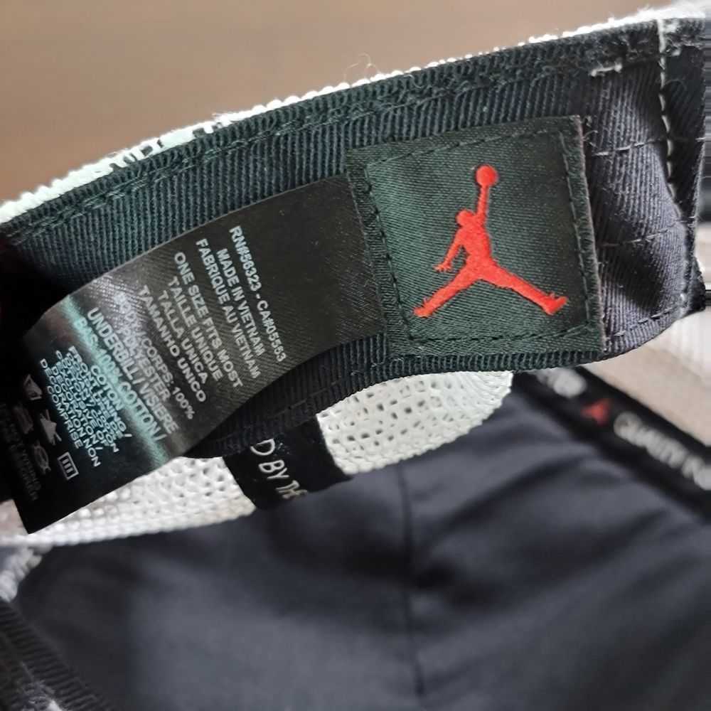 Air Jordan OG Retro 1 2 3 4 6 7 11 Bred Trucker Snapback Hat Cap Black Red White - Picture 8 of 11